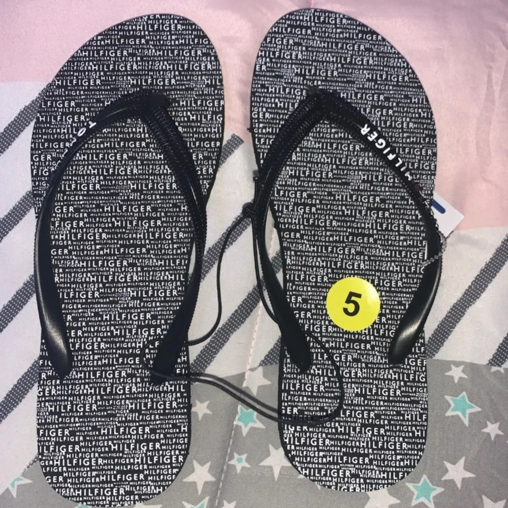 Tommy Hilfiger small print flip flop
